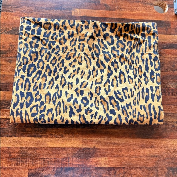 Vintage RALPH LAUREN Leopard Print ARAGON TWIN Flat Sheet NO FADING - Picture 1 of 3